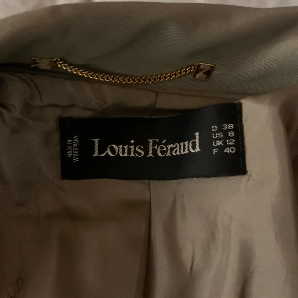 Louis Feraud Tan Long Blazer Coat - Picture 2 of 5